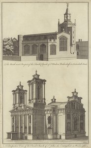 Szent András Undershaft templom a Leadenhall Streeten és Szent János evangélista templom Westminsterben, Londonban