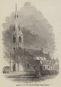 Szent János evangélista templom, Penge Common (metszet) alkotó: English School