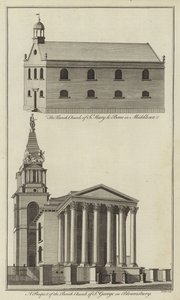 Szent Marylebone templom Middlesexben és Szent György templom Bloomsburyben, Londonban