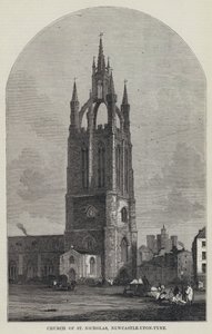 Szent Miklós-templom, Newcastle-upon-Tyne (metszet) alkotó: English School