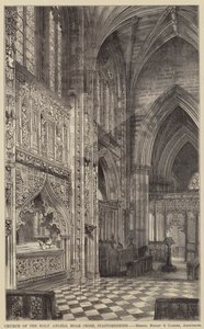 Szent Angyalok temploma, Hoar Cross, Staffordshire (metszet) alkotó: English School