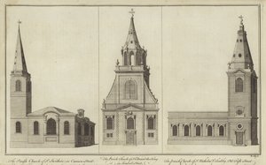 St Swithin, Cannon Street, St Edmund the King, Lombard Street és St Nicholas Cole Abbey templomok, Old Fish Street