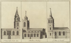 St Vedast, Foster Lane, Allhallows, Barking és St Peter templomok Cornhillben, Londonban