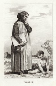 Cimabue felfedezi Giottót alkotó: English School