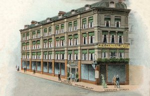 City Central Hotel, London (színes litho) alkotó: English School