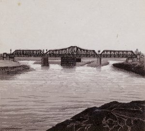 Clarence híd, Cardiff (litho) alkotó: English School