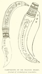 Sir Francis Drake kapcsos kése alkotó: English School