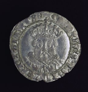 VIII. Henrik fejét viselő érme (ezüst)