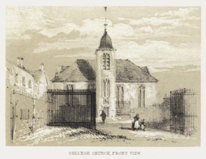 College Church, elölnézet (metszet) alkotó: English School