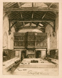 College Hall a Westminster Schoolban alkotó: English School