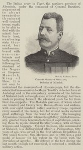 Oberst Giuseppe Galliano, Verteidiger von Makaleh (Gravur) von English School