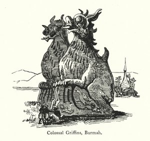 Colossal Griffins, Burmah (metszet) alkotó: English School
