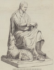 Sir Walter Scott, Baronet kolosszális márványszobra (metszet) alkotó: English School