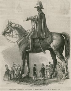 Wellington hercegének kolosszális szobra, M C Wyatt alkotó: English School