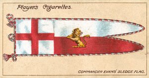Evans parancsnok szánkózászlója (chromolitho) alkotó: English School