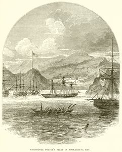 Commodore Porters Flotta a Nookaheeva-öbölben alkotó: English School