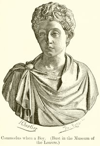 Commodus fiúként. (mellszobor a Louvre Múzeumban)