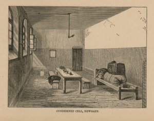 Elítélt cella a Newgate börtönben alkotó: English School