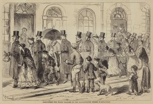 Éjszakai vádemelés a Marlborough Street Police-Bíróság előtt (metszet) alkotó: English School