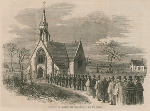 Marylebone új temetőjének felszentelése alkotó: English School
