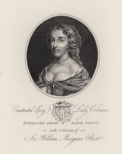 Constantia Lucy, Lady Colerane (metszet) alkotó: English School