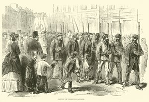 Dezertőr konvoja, Párizs, 1870. október alkotó: English School