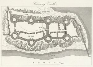 Conway kastély (metszet) alkotó: English School