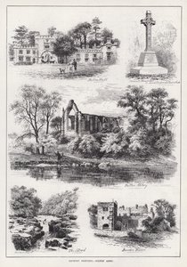 Országvázlatok, Bolton Abbey (metszet) alkotó: English School