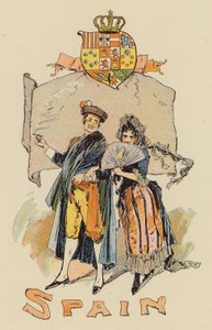 Pár spanyol jelmezben (színes litó) alkotó: English School
