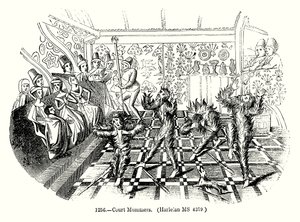 Court Mummers (metszet) alkotó: English School