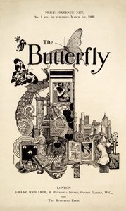 A The Butterfly Magazine címlapja, 1899. március 1-jén (litho- és magasnyomás) alkotó: English School