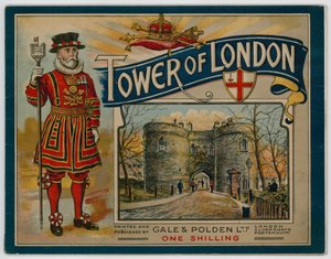 A londoni Tower útmutatójának borítója alkotó: English School