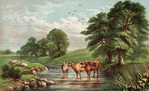 Tehenek a patakban alkotó: English School