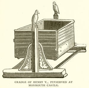 V. Henrik bölcsője, a monmouthi kastélyban őrizték alkotó: English School