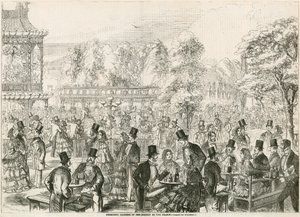 Cremorne Gardens, London, a szezon csúcspontjában alkotó: English School