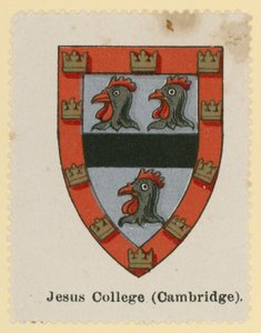 Crest of Jesus College, Cambridge alkotó: English School