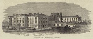 Crichton Királyi Intézet, Dumfries (metszet) alkotó: English School