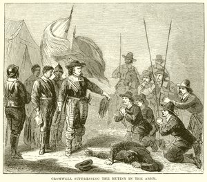 Cromwell elnyomja a lázadást a hadseregben alkotó: English School