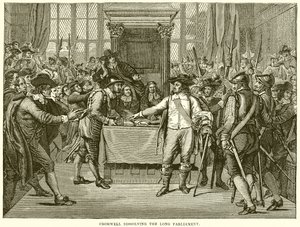 Cromwell feloszlatja a Hosszú Parlamentet alkotó: English School