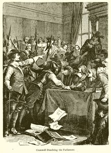 Cromwell feloszlatja a Parlamentet alkotó: English School