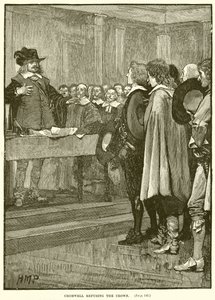 Cromwell megtagadja a koronát alkotó: English School