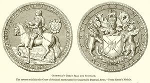 Cromwells nagy pecsét Skóciának alkotó: English School