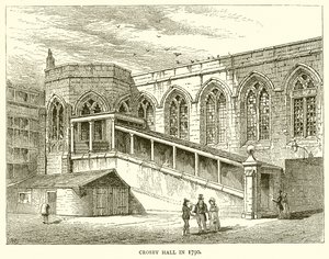 Crosby Hall 1790-ben alkotó: English School