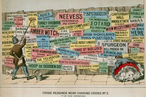Cross Readings Charing Cross közelében, Londonban alkotó: English School