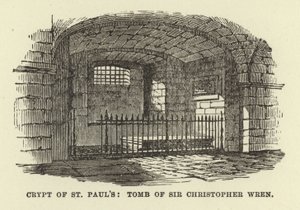 Szent Pál kriptája, Sir Christopher Wren sírja alkotó: English School