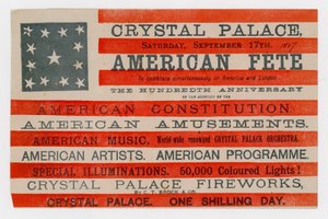 Crystal Palace, amerikai ünnepség, 1887. szeptember 17 alkotó: English School