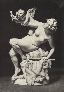 Cupido és Bacchante alkotó: English School