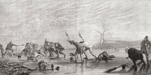 Curling a 19. században, Samuel G. Green 1886-ban megjelent „Skót tollal és ceruzával rajzolt képekből” (litho) alkotó: English School