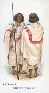 Szokásos köszöntés Abesszíniában, 1907 alkotó: English School