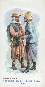 Szokásos köszöntés Argentínában, 1907 alkotó: English School